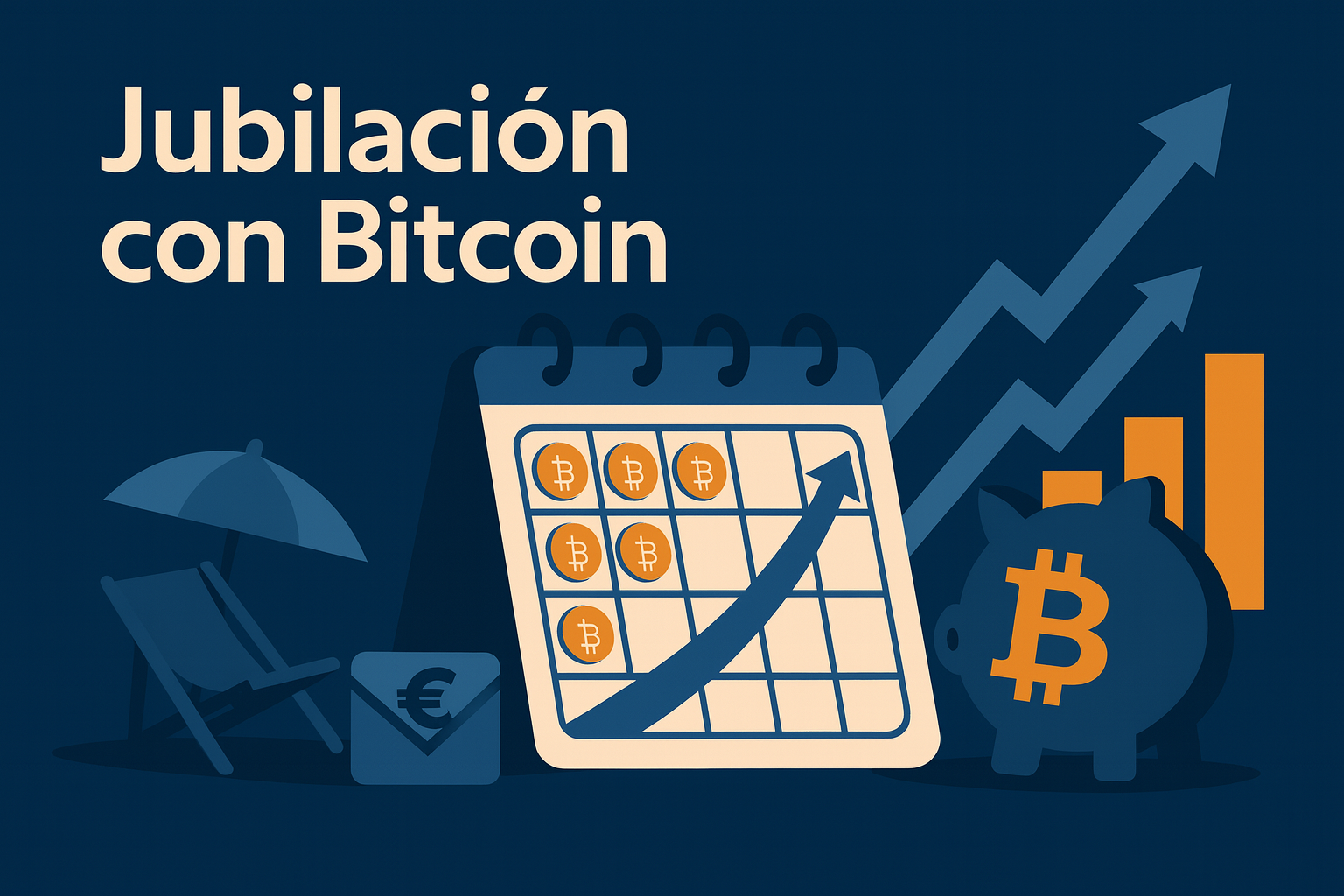 Guía de jubilación con Bitcoin: calendario de aportaciones y gráfico de crecimiento
